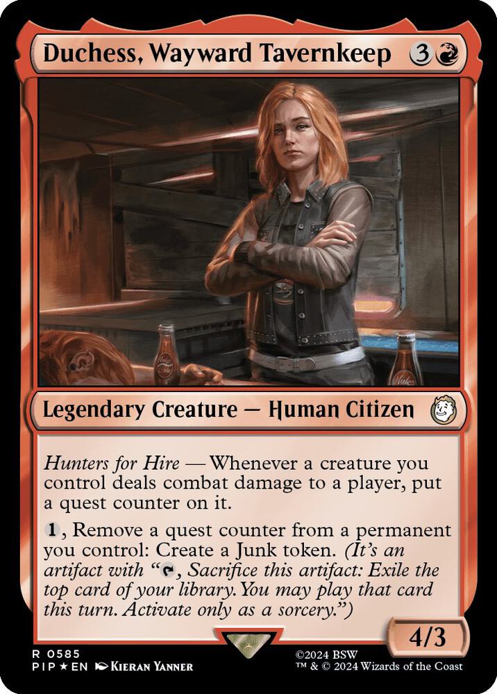 Duchess, Wayward Tavernkeep (Surge Foil) (585) [Fallout]