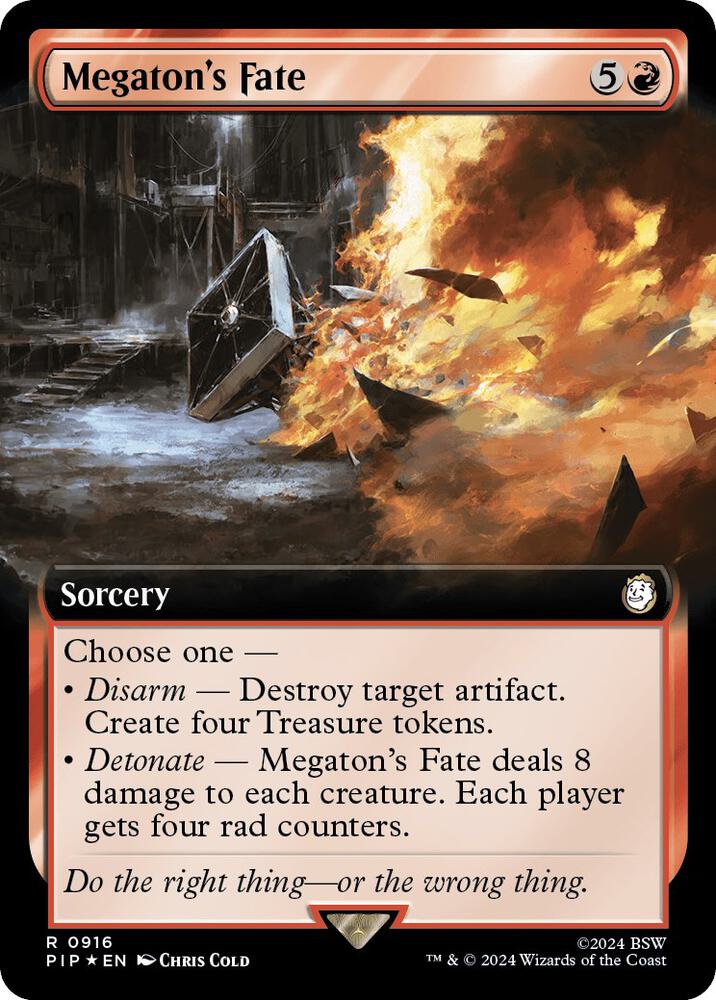 Megaton's Fate (Extended Art) (Surge Foil) (916) [Fallout] [Extended Art]