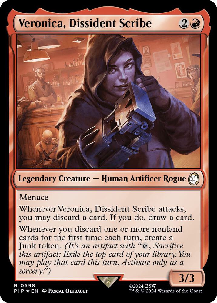 Veronica, Dissident Scribe (Surge Foil) (598) [Fallout]