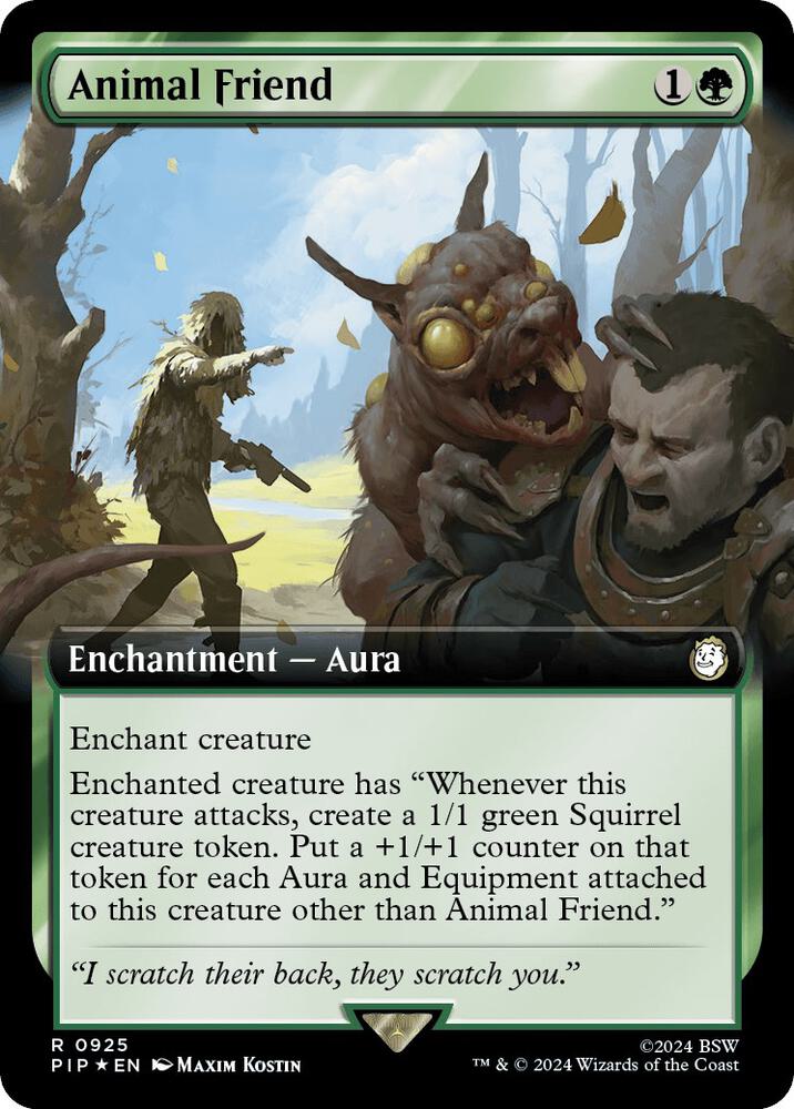 Animal Friend (Extended Art) (Surge Foil) (925) [Fallout] [Extended Art]
