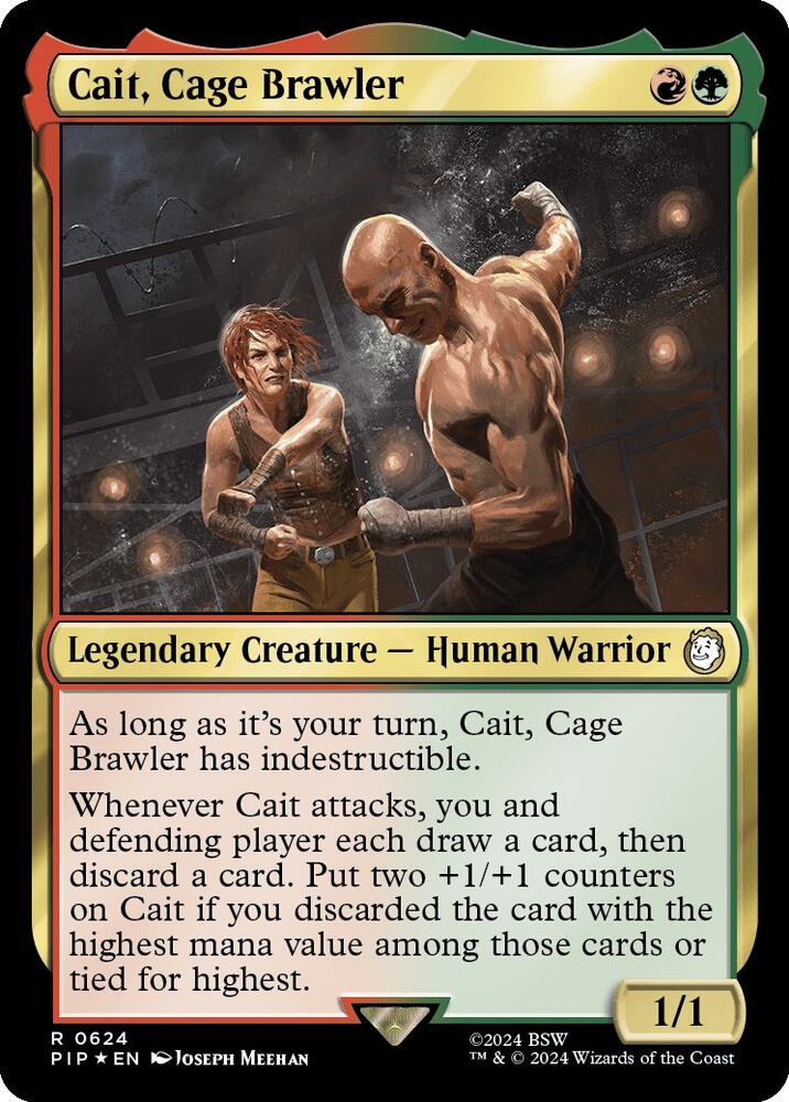 Cait, Cage Brawler (Surge Foil) (624) [Fallout]