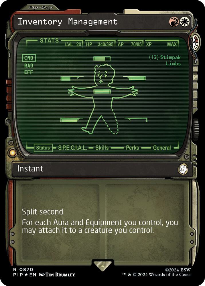 Inventory Management (Showcase) (Surge Foil) (870) [Fallout] [Showcase]