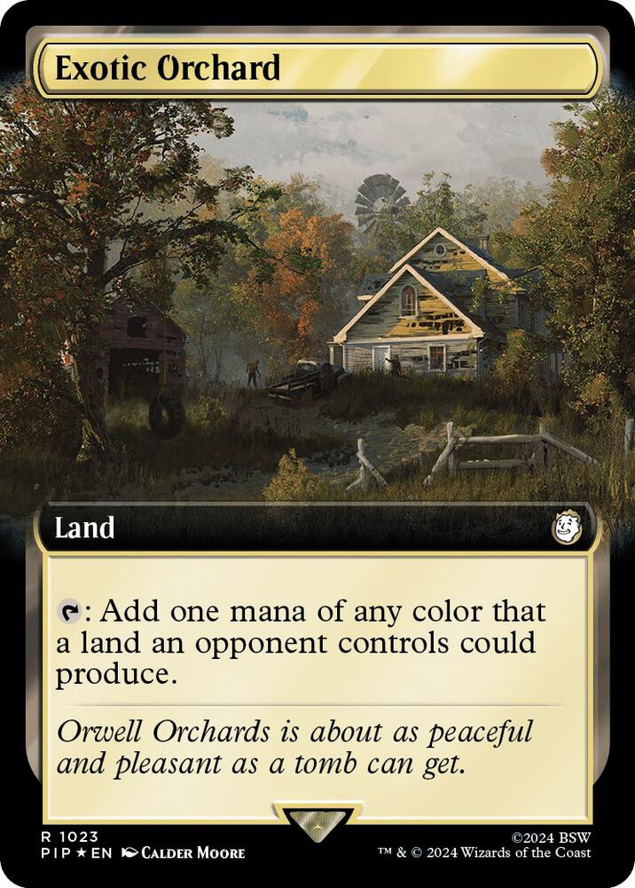 Exotic Orchard (Extended Art) (Surge Foil) (1023) [Fallout] [Extended Art]