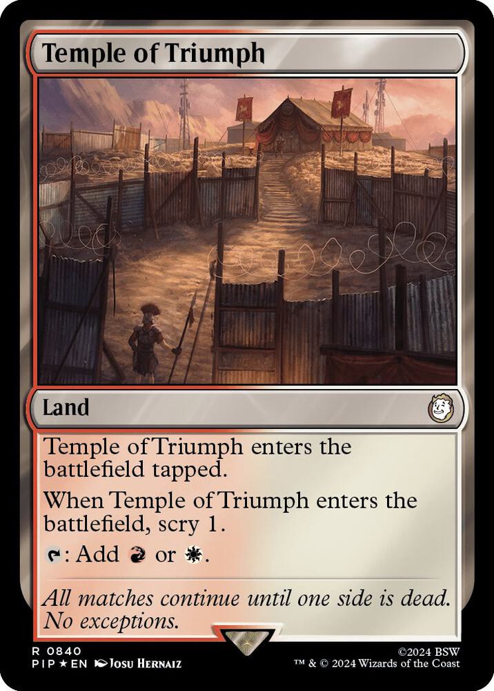 Temple of Triumph (Surge Foil) (840) [Fallout]