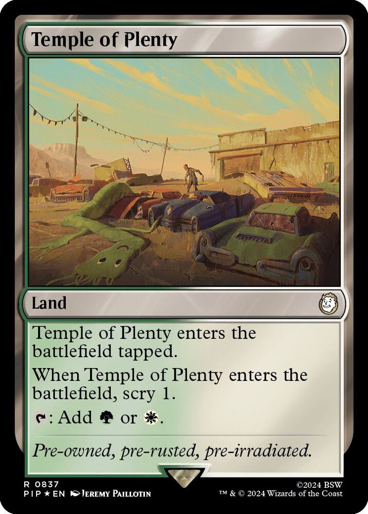 Temple of Plenty (Surge Foil) (837) [Fallout]