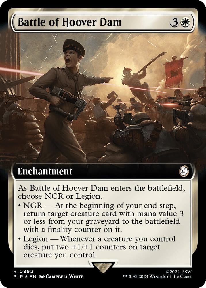 Battle of Hoover Dam (Extended Art) (Surge Foil) (892) [Fallout]