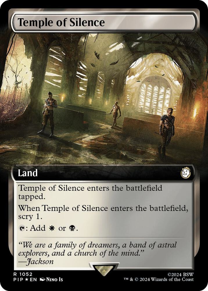 Temple of Silence (Extended Art) (Surge Foil) (1052) [Fallout]