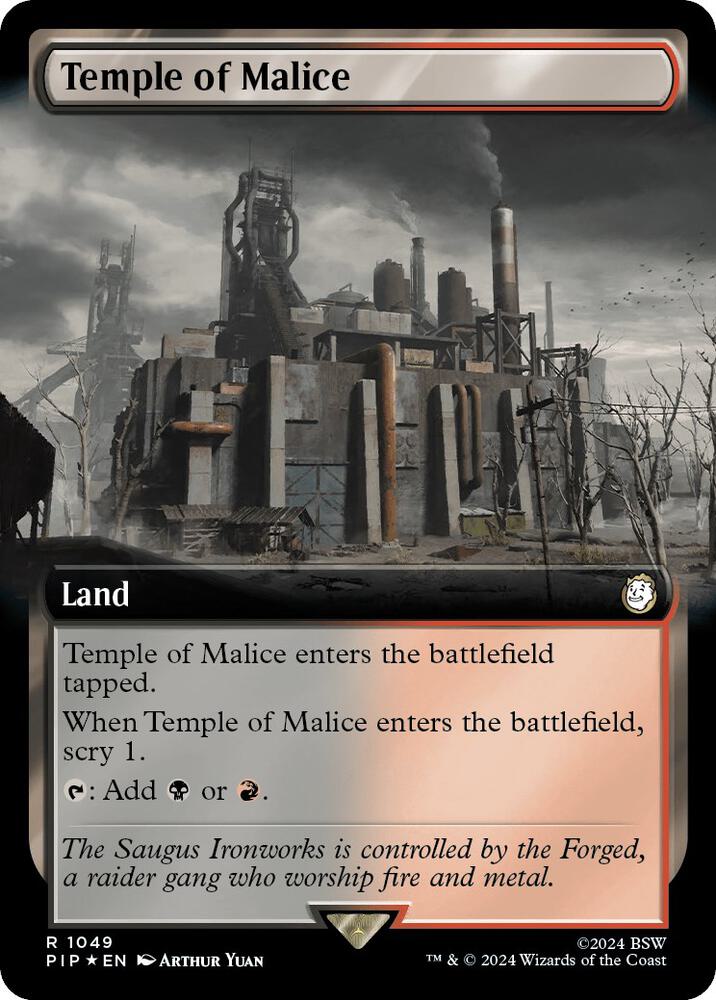 Temple of Malice (Extended Art) (Surge Foil) (1049) [Fallout]