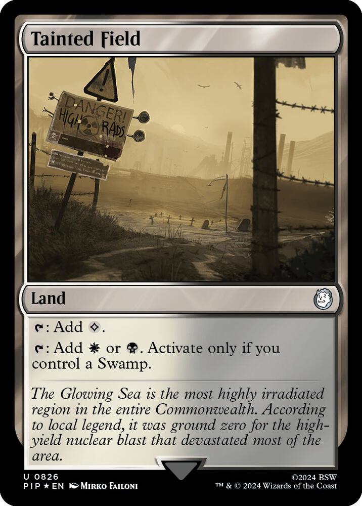 Tainted Field (Surge Foil) (826) [Fallout]