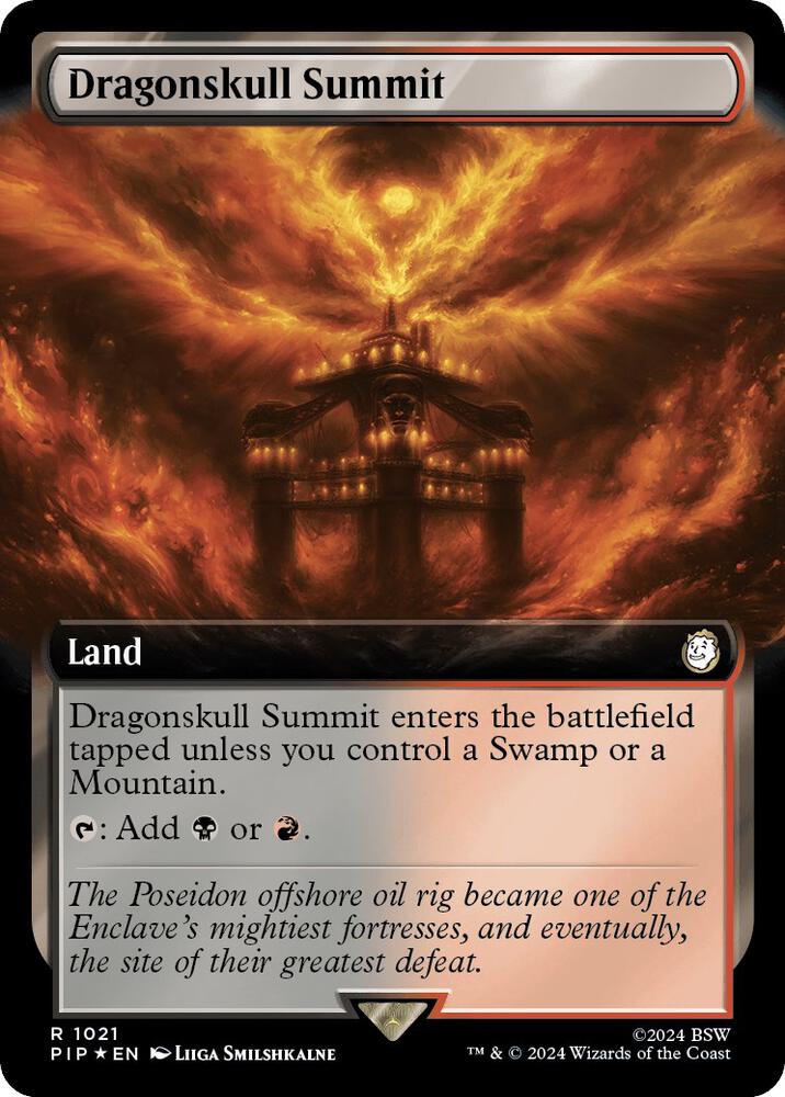 Dragonskull Summit (Extended Art) (Surge Foil) (1021) [Fallout]