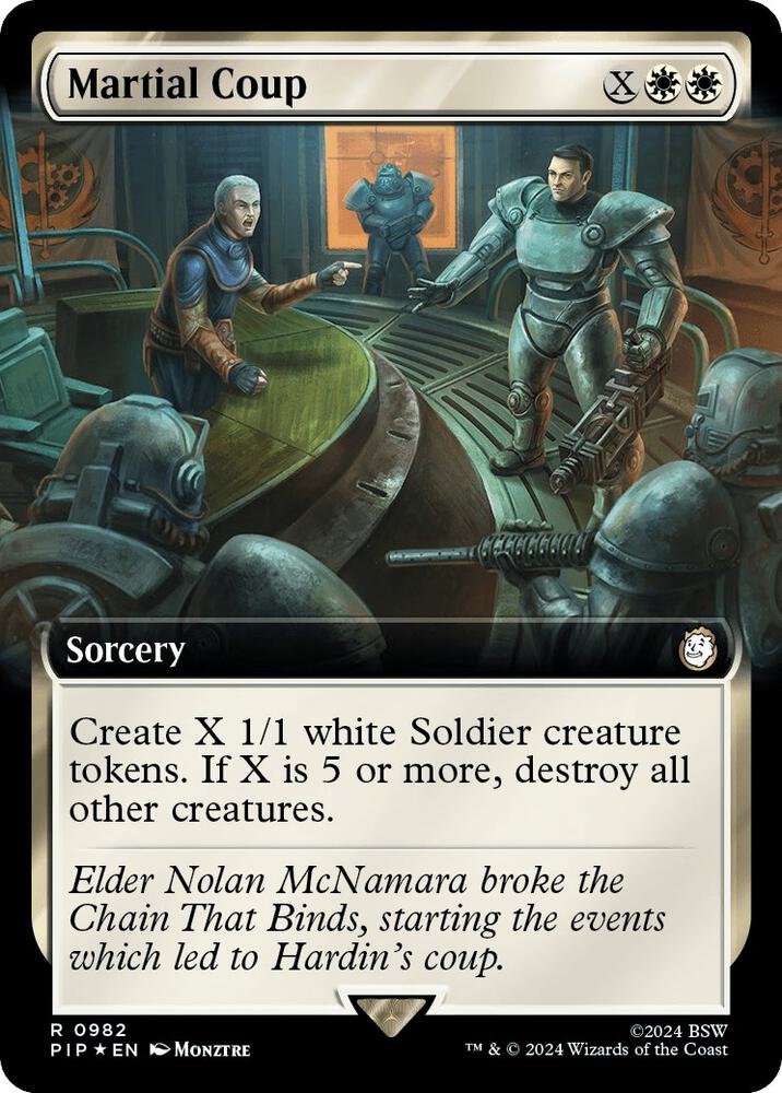 Martial Coup (Extended Art) (Surge Foil) (982) [Fallout]