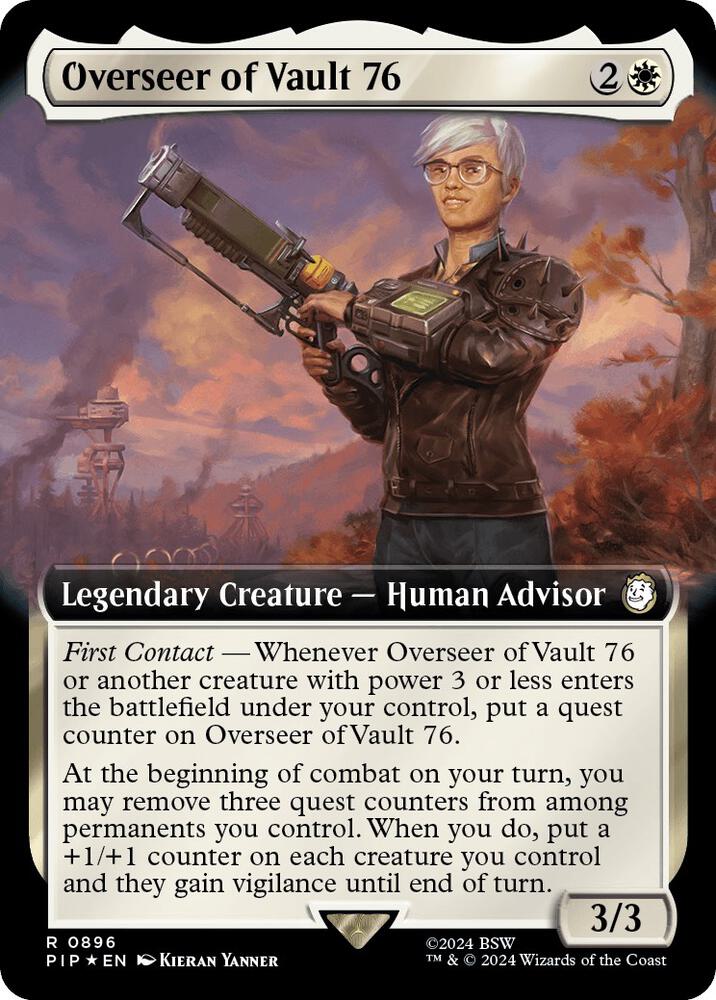 Overseer of Vault 76 (Extended Art) (Surge Foil) (896) [Fallout]
