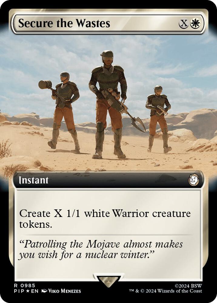 Secure the Wastes (Extended Art) (Surge Foil) (985) [Fallout]