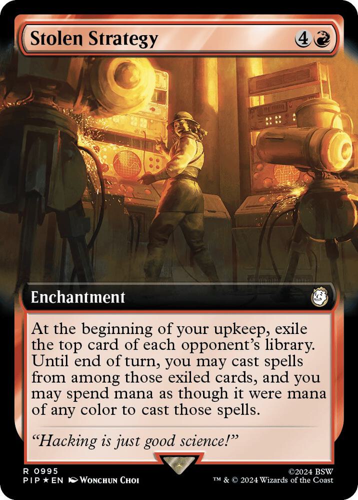 Stolen Strategy (Extended Art) (Surge Foil) (995) [Fallout]