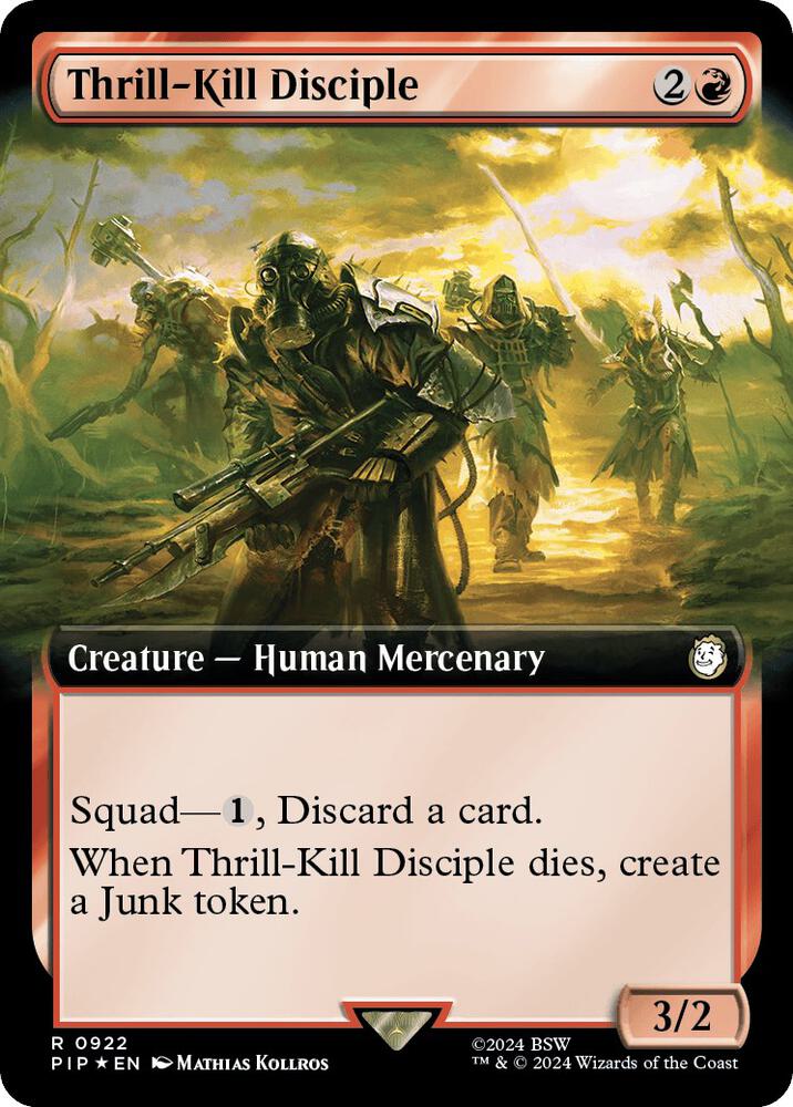 Thrill-Kill Disciple (Extended Art) (Surge Foil) (922) [Fallout]