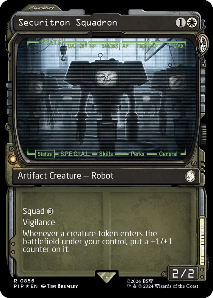Securitron Squadron (Showcase) (Surge Foil) (856) [Fallout]