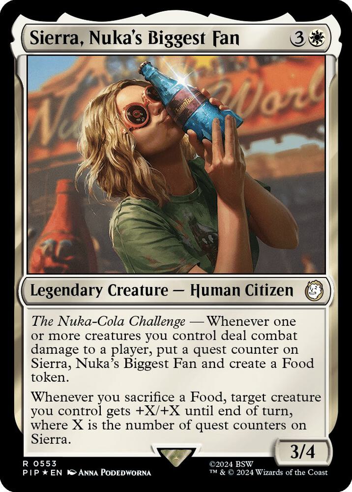 Sierra, Nuka's Biggest Fan (Surge Foil) (553) [Fallout]