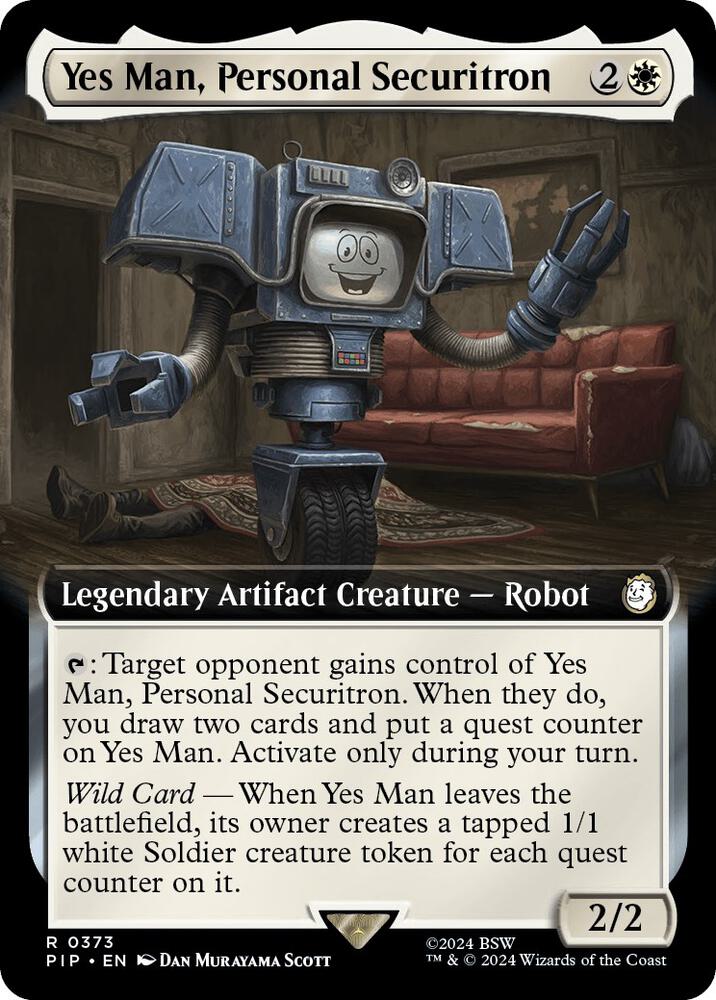 Yes Man, Personal Securitron (Extended Art) (373) [Fallout]