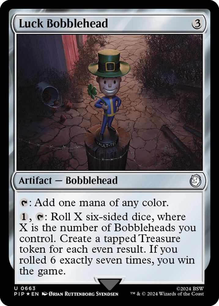 Luck Bobblehead (Surge Foil) (663) [Fallout]