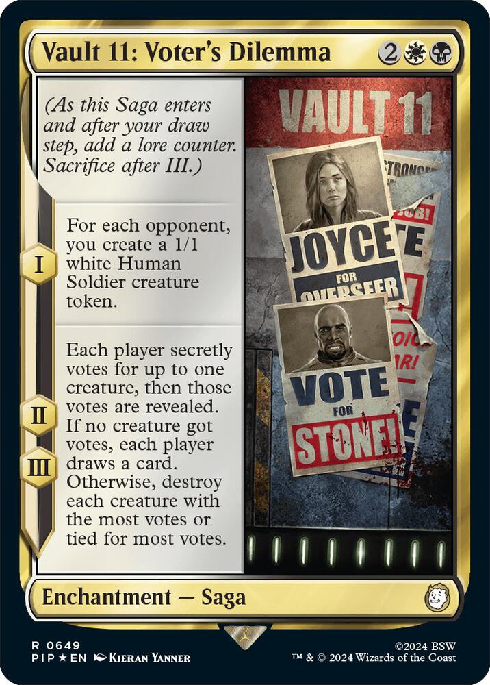 Vault 11: Voter's Dilemma (Surge Foil) (649) [Fallout]