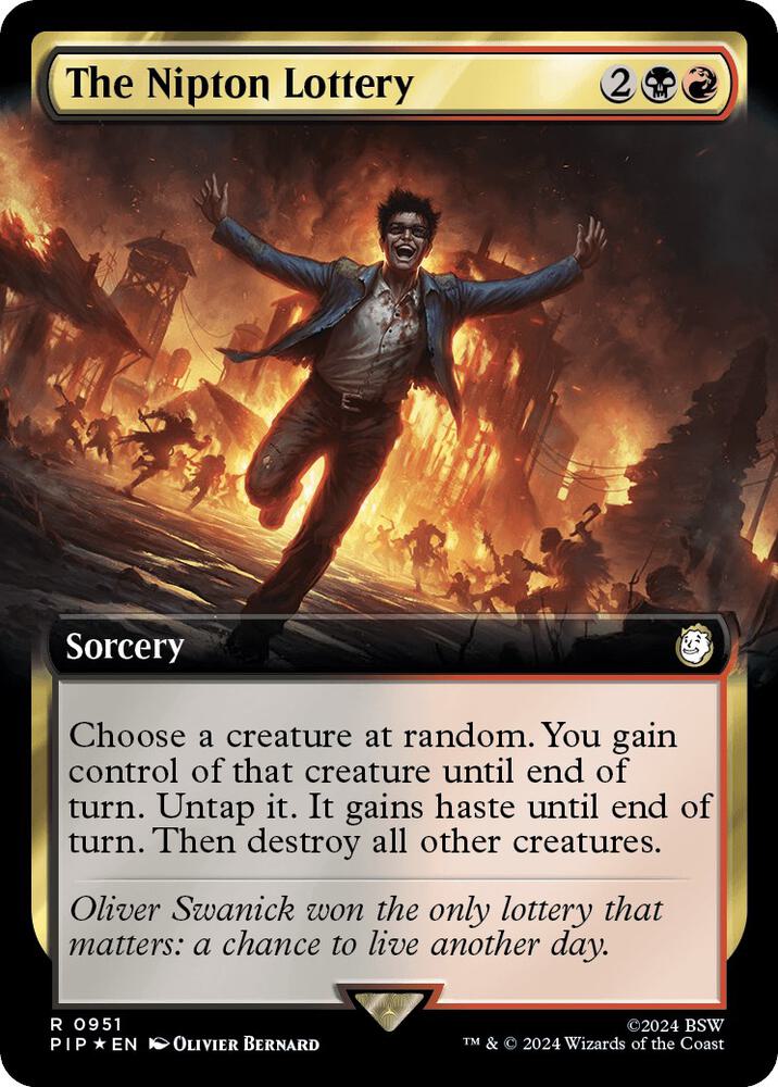The Nipton Lottery (Extended Art) (Surge Foil) (951) [Fallout]