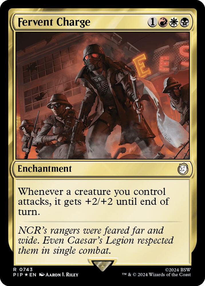 Fervent Charge (Surge Foil) (743) [Fallout]