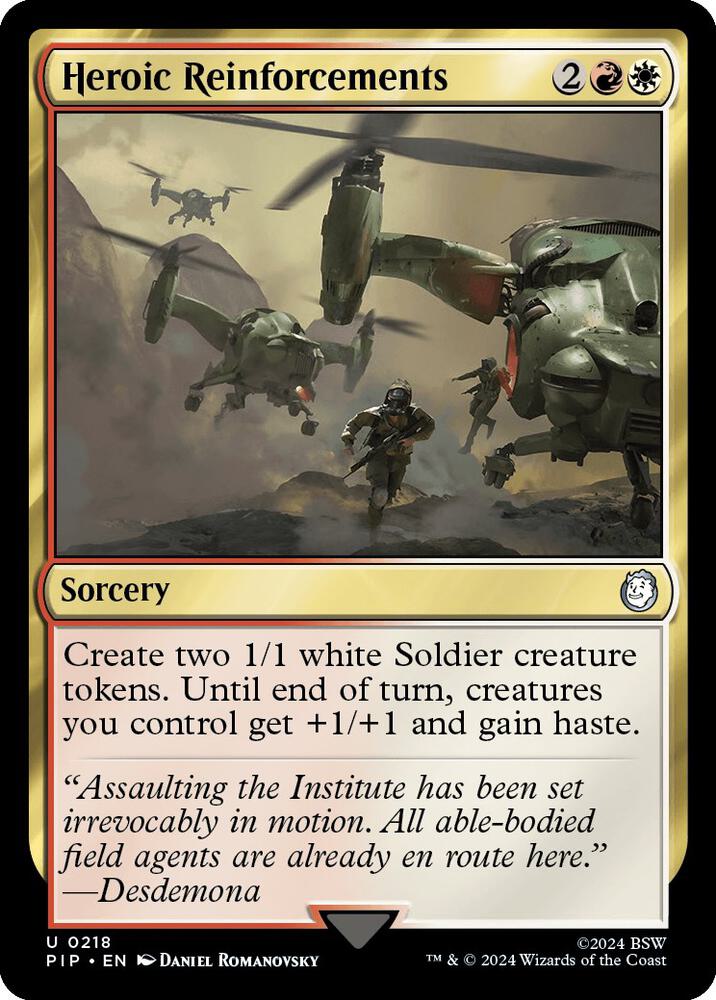 Heroic Reinforcements (218) [Fallout]