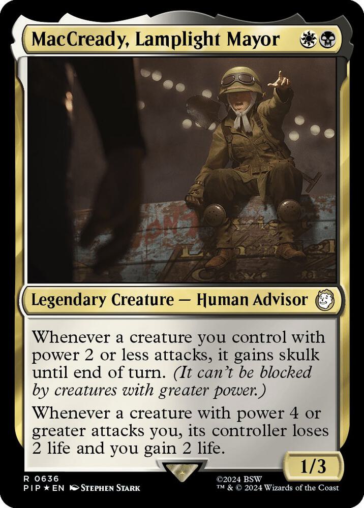 MacCready, Lamplight Mayor (Surge Foil) (636) [Fallout]