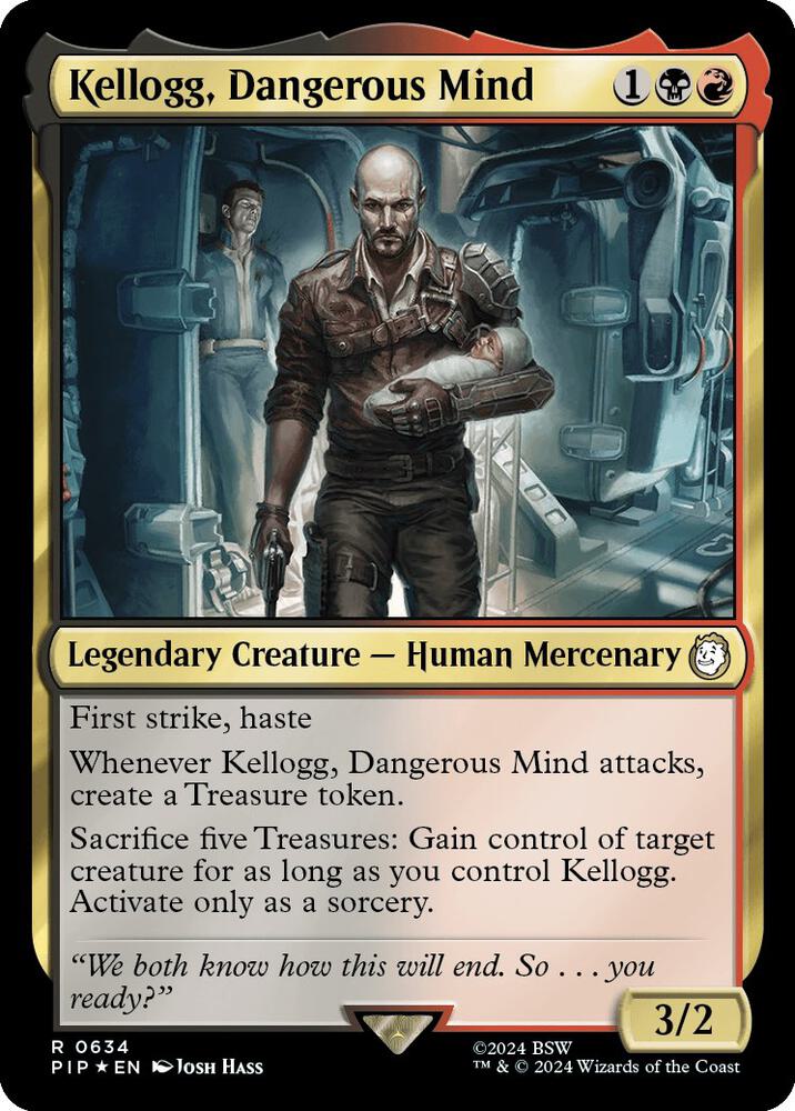 Kellogg, Dangerous Mind (Surge Foil) (634) [Fallout]