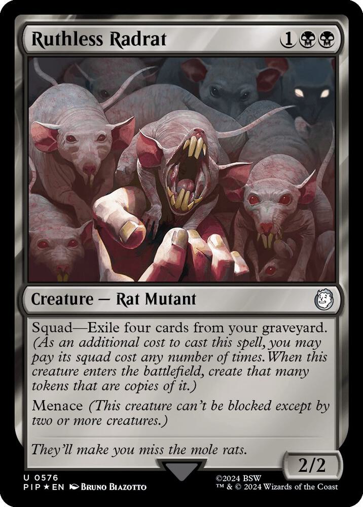 Ruthless Radrat (Surge Foil) (576) [Fallout]