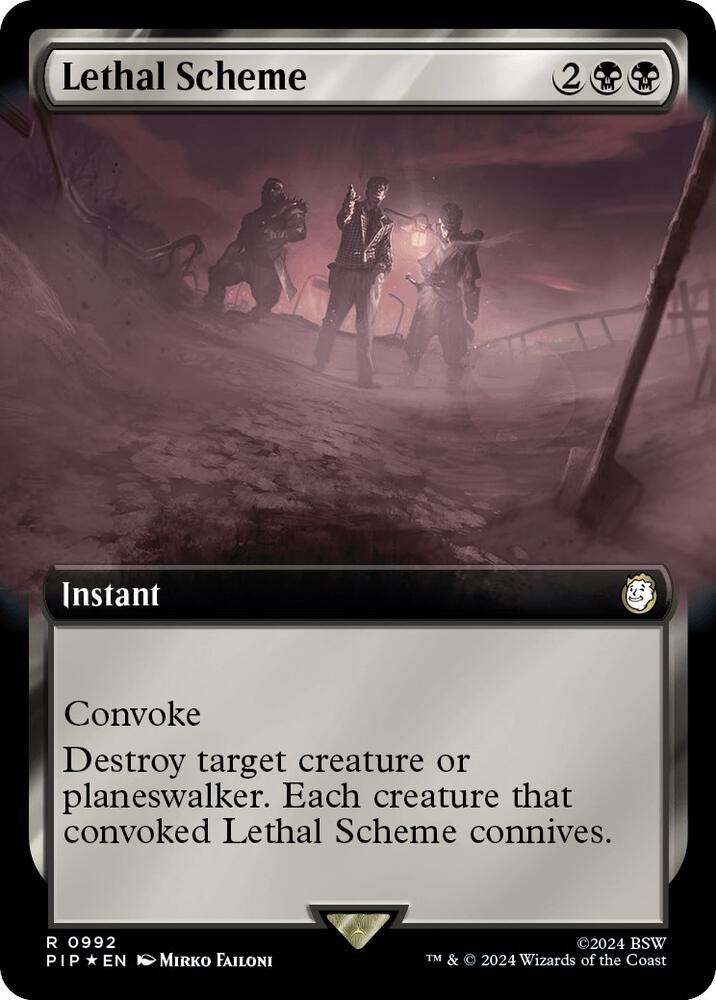Lethal Scheme (Extended Art) (Surge Foil) (992) [Fallout]