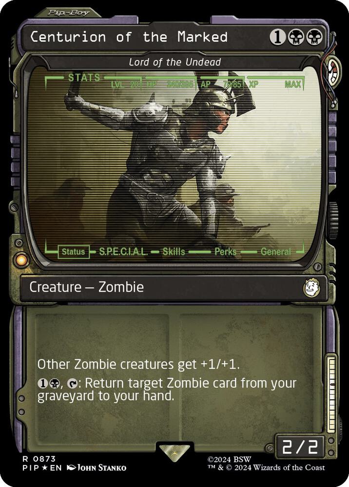 Centurion of the Marked - Lord of the Undead (Showcase) (Surge Foil) (873) [Fallout]