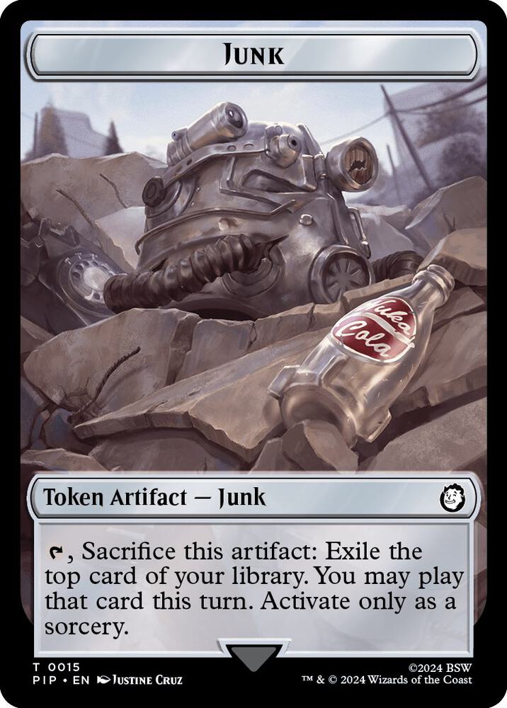 Junk // Squirrel Double-Sided Token (15 // 9) [Fallout]