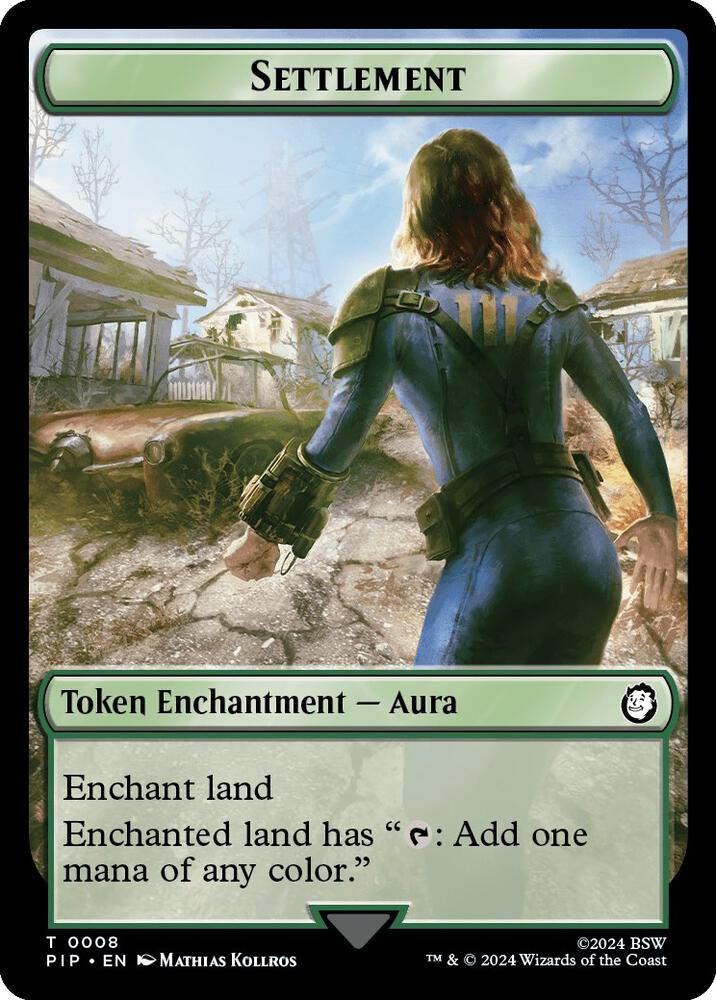 Settlement // Food (0013) Double-Sided Token (8 // 13) [Fallout]