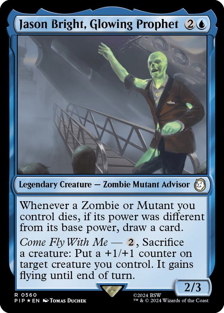 Jason Bright, Glowing Prophet (Surge Foil) (560) [Fallout]