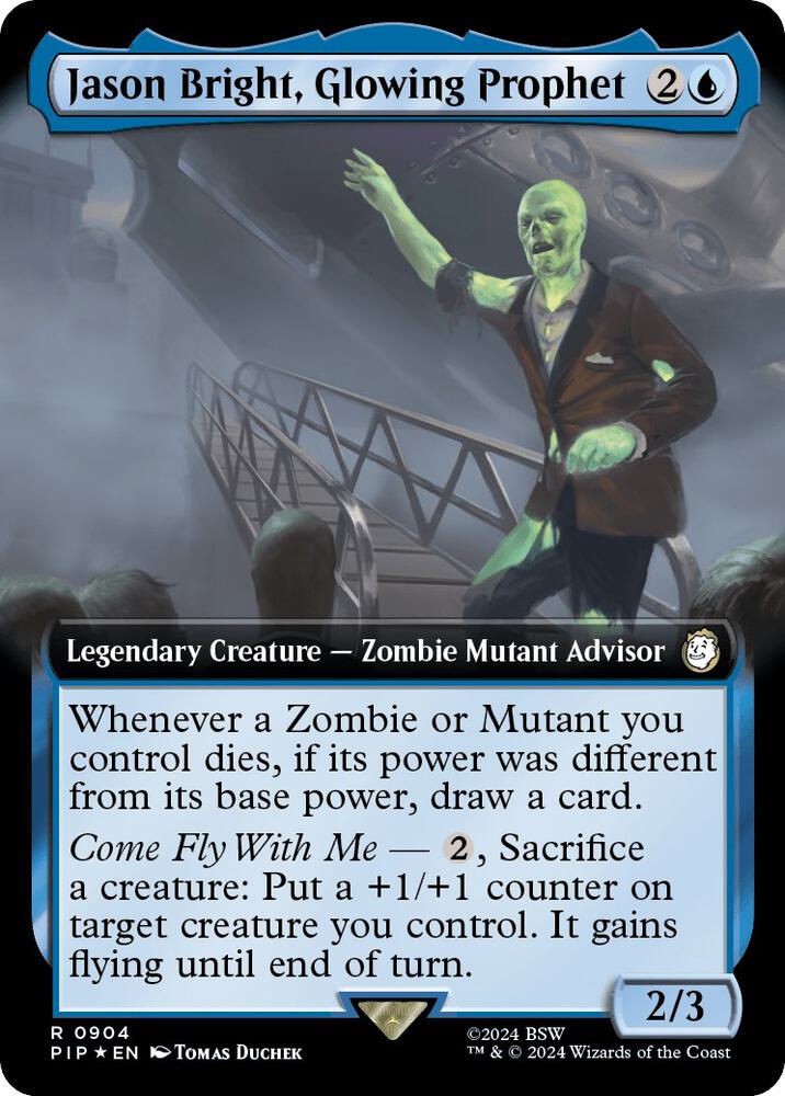 Jason Bright, Glowing Prophet (Extended Art) (Surge Foil) (904) [Fallout]