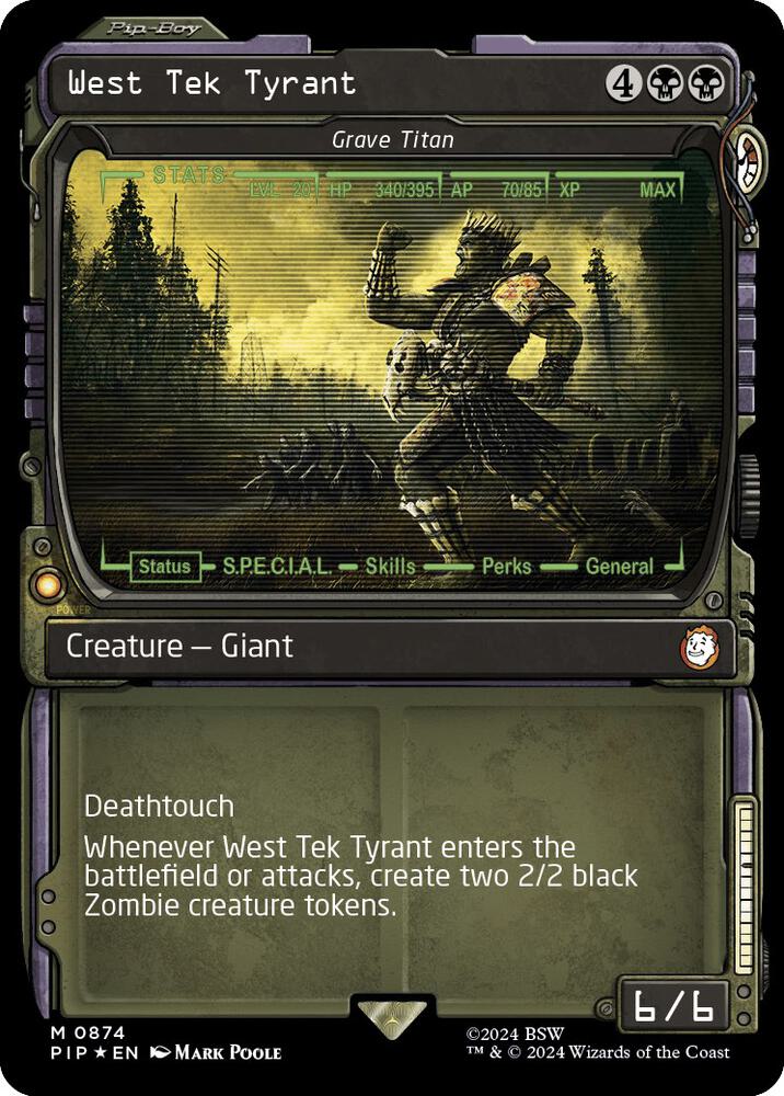 West Tek Tyrant - Grave Titan (Showcase) (Surge Foil) (874) [Fallout]