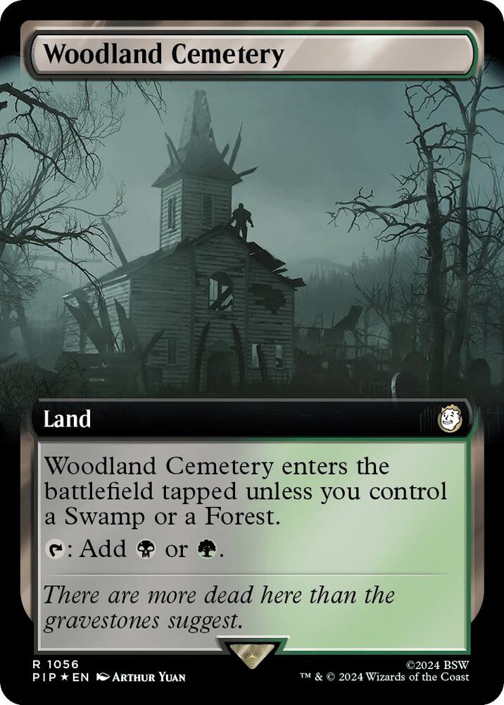 Woodland Cemetery (Extended Art) (Surge Foil) (1056) [Fallout]