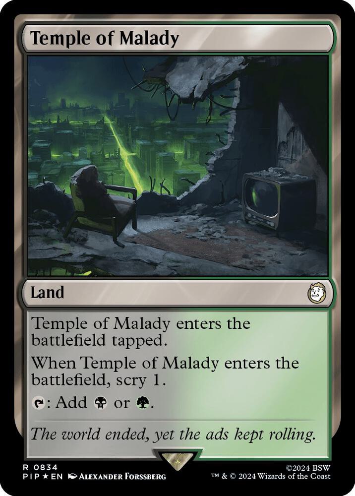 Temple of Malady (Surge Foil) (834) [Fallout]