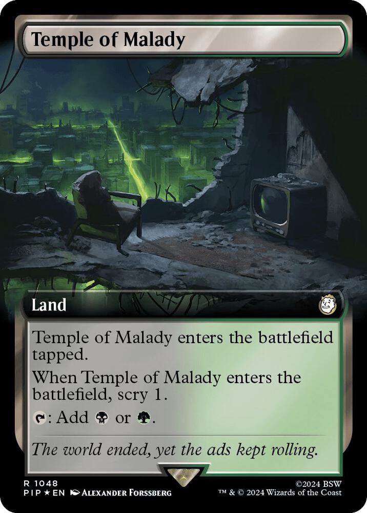 Temple of Malady (Extended Art) (Surge Foil) (1048) [Fallout]