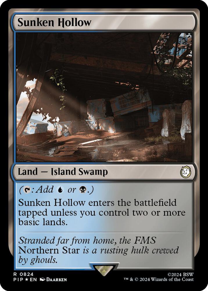 Sunken Hollow (Surge Foil) (824) [Fallout]