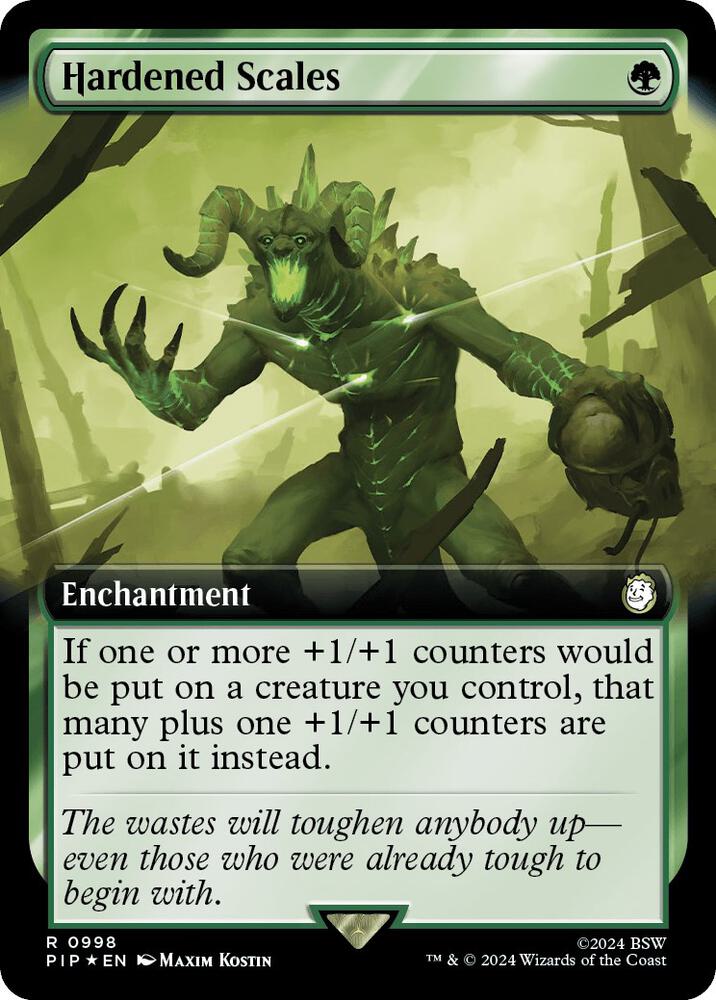 Hardened Scales (Extended Art) (Surge Foil) (998) [Fallout]