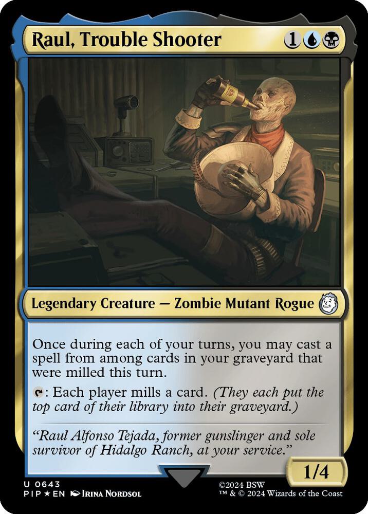 Raul, Trouble Shooter (Surge Foil) (643) [Fallout]