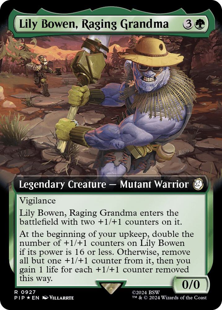 Lily Bowen, Raging Grandma (Extended Art) (Surge Foil) (927) [Fallout]