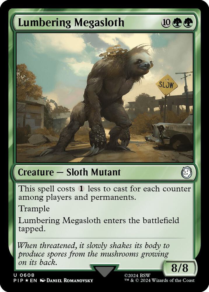 Lumbering Megasloth (Surge Foil) (608) [Fallout]