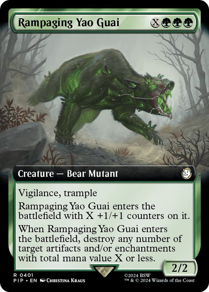 Rampaging Yao Guai (Extended Art) (401) [Fallout]