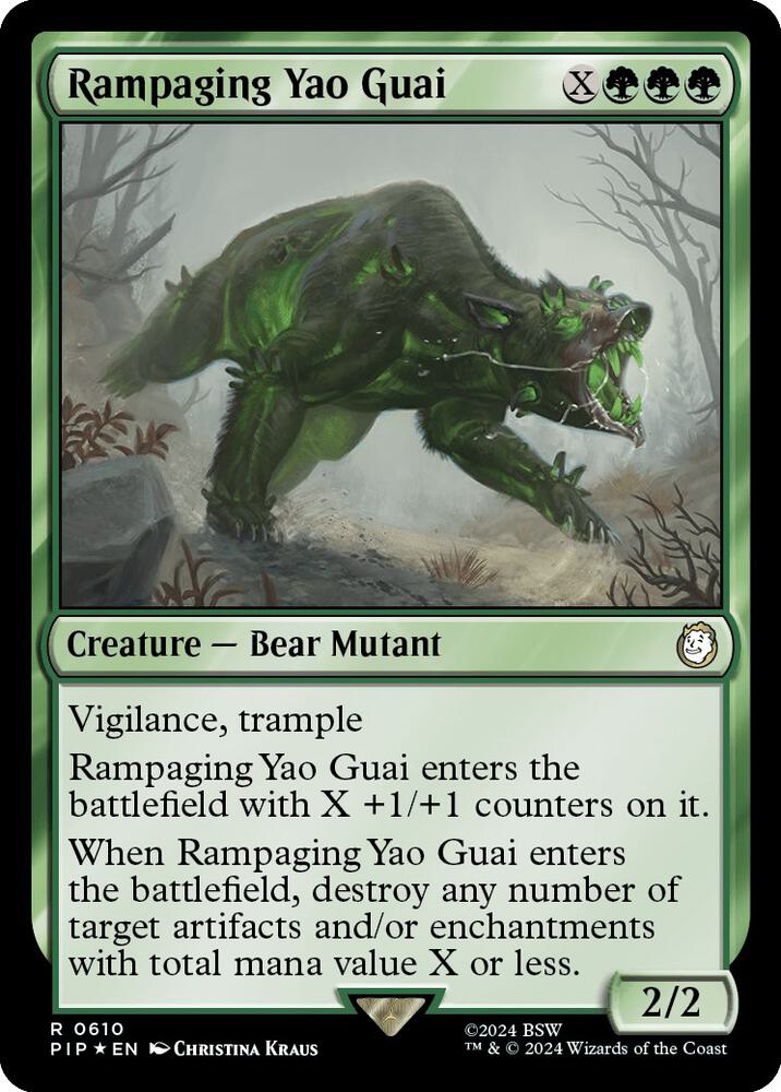 Rampaging Yao Guai (Surge Foil) (610) [Fallout]