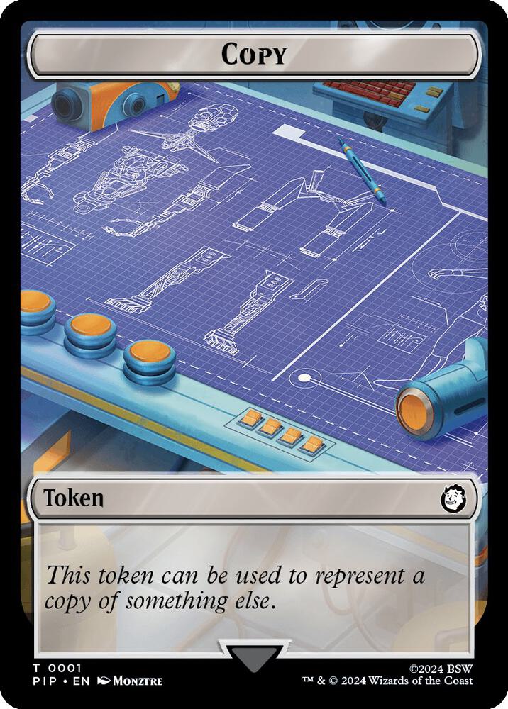 Copy // Treasure (0019) Double-Sided Token (1 // 19) [Fallout]