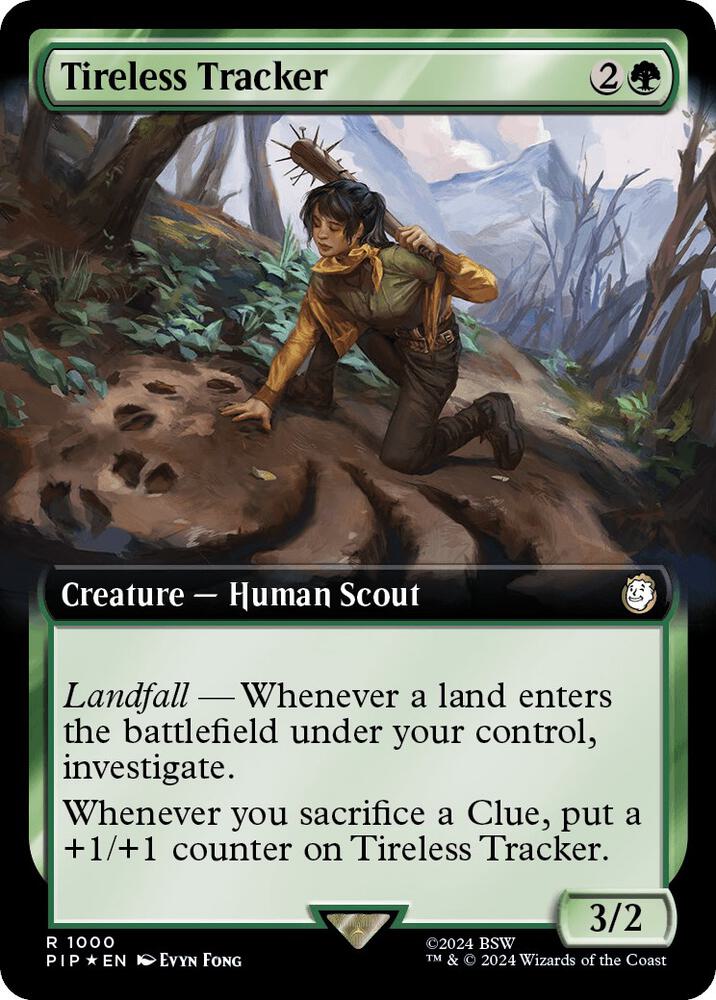 Tireless Tracker (Extended Art) (Surge Foil) (1000) [Fallout]