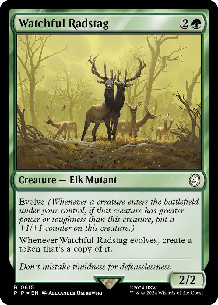 Watchful Radstag (Surge Foil) (615) [Fallout]